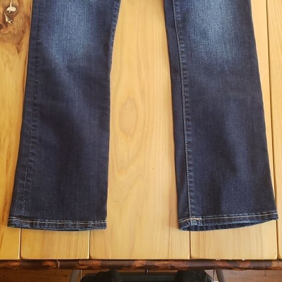 GAP CROP KICK STRETCH MID-RISE DARK WASH JEANS,  SIZE 0/25  - NEW - Picture 11 of 11